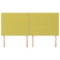 vidaXL Cabeceros 4 unidades de tela verde 80x5x78/88 cm