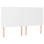 vidaXL Cabeceros 4 unidades de cuero sintético blanco 90x5x78/88 cm vidaXL Cabeceros 4 unidades de cuero sintético blanco 90x5x78/88 cm