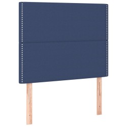 vidaXL Cabeceros 2 unidades de tela azul 100x5x78/88 cm