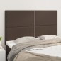 vidaXL Cabeceros 4 unidades cuero sintético marrón 72x5x78/88 cm vidaXL Cabeceros 4 unidades cuero sintético marrón 72x5x78/88 cm