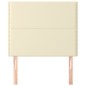 vidaXL Cabeceros 2 unidades cuero sintético color crema 80x5x78/88cm vidaXL Cabeceros 2 unidades cuero sintético color crema 80x5x78/88cm