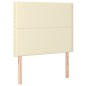 vidaXL Cabeceros 2 unidades cuero sintético color crema 90x5x78/88cm vidaXL Cabeceros 2 unidades cuero sintético color crema 90x5x78/88cm