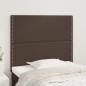 vidaXL Cabeceros 2 unidades de cuero sintético marrón 100x5x78/88 cm vidaXL Cabeceros 2 unidades de cuero sintético marrón 100x5x78/88 cm