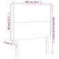 vidaXL Cabeceros 2 unidades de cuero sintético marrón 100x5x78/88 cm vidaXL Cabeceros 2 unidades de cuero sintético marrón 100x5x78/88 cm