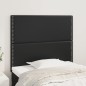 vidaXL Cabeceros 2 unidades de cuero sintético negro 90x5x78/88 cm vidaXL Cabeceros 2 unidades de cuero sintético negro 90x5x78/88 cm