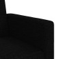 vidaXL Sofá cama con cojines tela negro