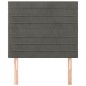 vidaXL Cabeceros 2 unidades de terciopelo gris oscuro 80x5x78/88 cm vidaXL Cabeceros 2 unidades de terciopelo gris oscuro 80x5x78/88 cm
