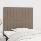 vidaXL Cabeceros 2 unidades tela gris taupe 80x5x78/88 cm vidaXL Cabeceros 2 unidades tela gris taupe 80x5x78/88 cm