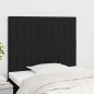 vidaXL Cabeceros 2 unidades de tela negro 100x5x78/88 cm vidaXL Cabeceros 2 unidades de tela negro 100x5x78/88 cm