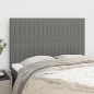 vidaXL Cabeceros 4 unidades tela gris oscuro 72x5x78/88 cm vidaXL Cabeceros 4 unidades tela gris oscuro 72x5x78/88 cm
