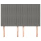 vidaXL Cabeceros 4 unidades tela gris oscuro 72x5x78/88 cm vidaXL Cabeceros 4 unidades tela gris oscuro 72x5x78/88 cm