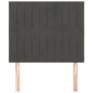 vidaXL Cabeceros 2 unidades de terciopelo gris oscuro 100x5x78/88 cm vidaXL Cabeceros 2 unidades de terciopelo gris oscuro 100x5x78/88 cm