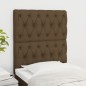 vidaXL Cabeceros 2 unidades de tela marrón oscuro 80x7x78/88 cm vidaXL Cabeceros 2 unidades de tela marrón oscuro 80x7x78/88 cm
