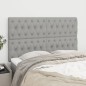 vidaXL Cabeceros 4 unidades tela gris claro 72x7x78/88 cm vidaXL Cabeceros 4 unidades tela gris claro 72x7x78/88 cm