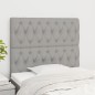 vidaXL Cabeceros 2 unidades de tela gris claro 100x7x78/88 cm vidaXL Cabeceros 2 unidades de tela gris claro 100x7x78/88 cm