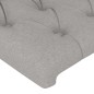 vidaXL Cabeceros 2 unidades de tela gris claro 100x7x78/88 cm vidaXL Cabeceros 2 unidades de tela gris claro 100x7x78/88 cm