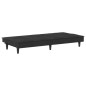 vidaXL Sofá cama con portavasos terciopelo negro vidaXL Sofá cama con portavasos terciopelo negro