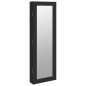 vidaXL Espejo con joyero de pared negro 30x8,5x90 cm vidaXL Espejo con joyero de pared negro 30x8,5x90 cm