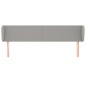 vidaXL Cabecero de tela gris claro 203x23x78/88 cm vidaXL Cabecero de tela gris claro 203x23x78/88 cm
