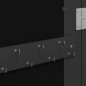vidaXL Espejo con joyero de pared negro 30x8,5x90 cm vidaXL Espejo con joyero de pared negro 30x8,5x90 cm