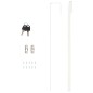 vidaXL Espejo con joyero de pared negro 30x8,5x90 cm vidaXL Espejo con joyero de pared negro 30x8,5x90 cm