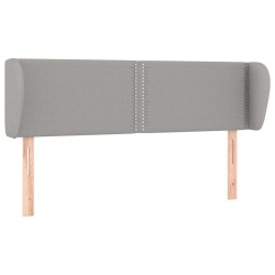 vidaXL Cabecero de tela gris claro 147x23x78/88 cm