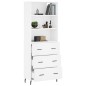 vidaXL Aparador alto madera contrachapada blanco 69,5x34x180 cm vidaXL Aparador alto madera contrachapada blanco 69,5x34x180 cm