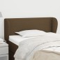 vidaXL Cabecero de tela marrón oscuro 83x23x78/88 cm