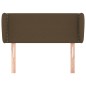 vidaXL Cabecero de tela marrón oscuro 83x23x78/88 cm