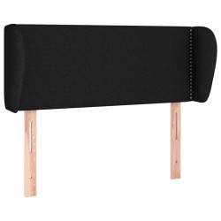 vidaXL Cabecero de tela negro 93x23x78/88 cm