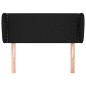 vidaXL Cabecero de tela negro 93x23x78/88 cm