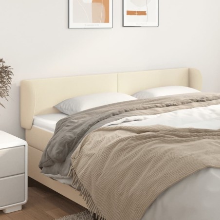 vidaXL Cabecero de cuero sintético color crema 163x23x78/88 cm