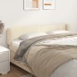 vidaXL Cabecero de cuero sintético color crema 163x23x78/88 cm