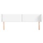 vidaXL Cabecero de cuero sintético blanco 183x23x78/88 cm vidaXL Cabecero de cuero sintético blanco 183x23x78/88 cm