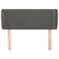 vidaXL Cabecero de terciopelo gris oscuro 83x23x78/88 cm