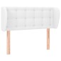 vidaXL Cabecero de cuero sintético blanco 83x23x78/88 cm vidaXL Cabecero de cuero sintético blanco 83x23x78/88 cm