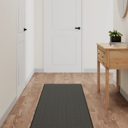 vidaXL Alfombra de pasillo con aspecto sisal gris antracita 50x200 cm
