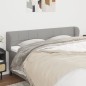 vidaXL Cabecero de tela gris claro 183x23x78/88 cm vidaXL Cabecero de tela gris claro 183x23x78/88 cm