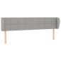 vidaXL Cabecero de tela gris claro 183x23x78/88 cm vidaXL Cabecero de tela gris claro 183x23x78/88 cm