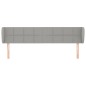 vidaXL Cabecero de tela gris claro 183x23x78/88 cm vidaXL Cabecero de tela gris claro 183x23x78/88 cm