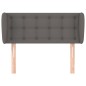 vidaXL Cabecero de cuero sintético gris 83x23x78/88 cm vidaXL Cabecero de cuero sintético gris 83x23x78/88 cm