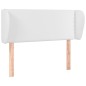 vidaXL Cabecero de cuero sintético blanco 83x23x78/88 cm vidaXL Cabecero de cuero sintético blanco 83x23x78/88 cm