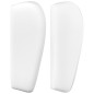 vidaXL Cabecero de cuero sintético blanco 103x23x78/88 cm