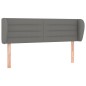 vidaXL Cabecero de tela gris oscuro 147x23x78/88 cm vidaXL Cabecero de tela gris oscuro 147x23x78/88 cm