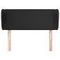 vidaXL Cabecero de cuero sintético negro 93x23x78/88 cm