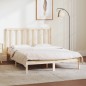vidaXL Estructura de cama madera maciza de pino 135x190 cm