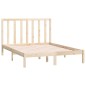 vidaXL Estructura de cama madera maciza de pino 135x190 cm