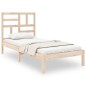 vidaXL Estructura de cama madera maciza de pino 90x200 cm vidaXL Estructura de cama madera maciza de pino 90x200 cm