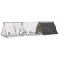 vidaXL Jaula de conejos acero galvanizado antracita 302,5x80,5x71 cm vidaXL Jaula de conejos acero galvanizado antracita 302,5x80,5x71 cm