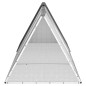vidaXL Jaula de conejos acero galvanizado antracita 302,5x80,5x71 cm vidaXL Jaula de conejos acero galvanizado antracita 302,5x80,5x71 cm